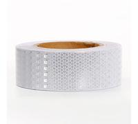 LCUVIMPEX Hazard Tape, Reflective Safety Warning Tape 2 inches x 82 feet Multicolor(White)