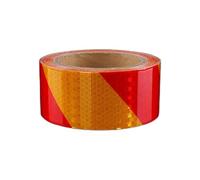 LCUVIMPEX Hazard Tape, Self-Adhesive Reflective Warning Tape 2 inches by 82 feet Multicolor(Red Yellow)