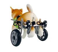 LCUVIMPEX Lightweight Dog Wheelchair Dog Wheelchair 2 Wheel Aluminum Alloy Adjustable For Dogs & Cats .5-11 kg Multiple Sizes(Size L)