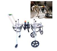 LCUVIMPEX Lightweight Dog Wheelchair Dog Wheelchair Adjustable For Front Back Legs Support 4 Wheels Multiple Sizes Cat(Size L)