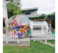 LCUVIMPEX Outdoor Inflatable Bubble Tent ， Inflatable Bubble Dome Tent Transparent 5m 16.4Ft Diameter With Blower Air Pump Repair Kit
