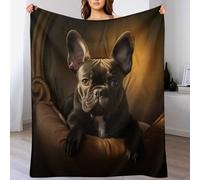 LCWWW French Bulldog Blanket Travel Nap Throws Plush Super Soft Flannel Blankets For Couch, Bed, Sofa For All Seasons 150×200cm