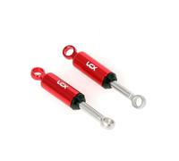 LCX Racing 1/24th RC Crawler Car CNC Machined Aluminum 37mm Length Suspension Shock Absorber Damper for Axial SCX24 Deadbolt JLU CRC C10 B-17, Upgrades Parts Accessories (Inner Spring)