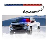 Lcxecnw LED red/blue windscreen emergency flashing light bar with suction cup,Hazard Warning Flashing Traffic Light Bar,Emergency Flashing Light Bar,LED Strobe Warning Lights,For Car 12V-24V