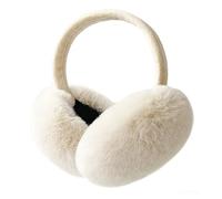 LCXSHYE Winter Ear muffs Faux Fur Warm Earmuffs Cute Foldable Outdoor Ear Warmers For Women Girls (Light Khaki)
