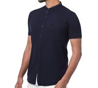 LCY London | Capsule Collection - Men's Hybrid Short Sleeved Shirt | Full Buttoned Navy