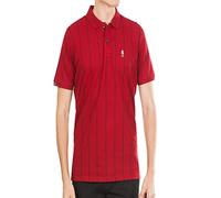 LCY London | Line Classics - Vertical Striped Men's Sports Polo Shirt Red