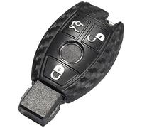Lcyam Key Fob Cover Case Carbon Fiber Pattern Fits for Mercedes Benz C E M S CLS CLK GLK GLC G Class CLA GLK350 GLA 250 C300 AMG 2019 GLC 300