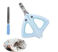 lcyen Cat Claw Cutter Set Cat Claw Cutter with 2 mm/4 mm Safety Hole Over-Cut Protection, Veterinarian Developed for Puppies / Small Dogs (1 Set Including Diamond File)
