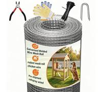 LCYFBE 3.2mX80cm Rodent Proofing Wire Mesh,Rat Metal Mesh Sheet Hot Dip Galvanised Mesh,Welded Steel Mesh Panels Large-Stop & Prevent Rat & Mouse Access.