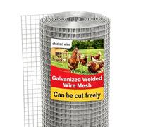 LCYFBE 4.8mx1m Rodent Proofing Wire Mesh,Galvanised Welded Metal Rat Proof Mesh Sheet,Versatile Wire Mesh Roll for Vents,Air Brick, Windows, Door, Garden and DIY Project