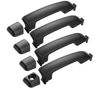 Lcyolada 4Pcs Exterior Door Handles for Toyota Tundra 2007-2019, Front and Rear,Left Drive & Right Passenger Side,Textured Black