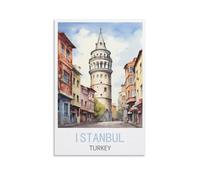 LCYUAOPP Istanbul Turkey Vintage Travel Posters 08x12inch(20x30cm) Canvas Art Poster And Wall Art Picture Print Modern Family Bedroom Decor Posters