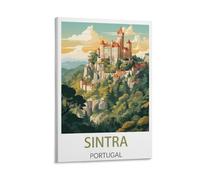 LCYUAOPP Sintra Portugal Vintage Travel Poster 12x18inch(30x45cm) Canvas Art Poster And Wall Art Picture Print Modern Family Bedroom Decor Posters