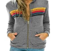 LCZYMEN Zip Hoodie Stripe Zipper Hoodie Nation Long Sleeve Elastic Pullover Hoodie Sweatpants Sports Jacket-White Men-M