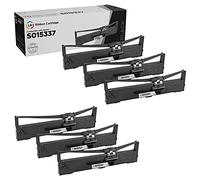 LD © Epson Compatible Replacement Black Printer Ribbon Cartridges - S015337 for the Epson LQ-590 Impact Printer by LD Products