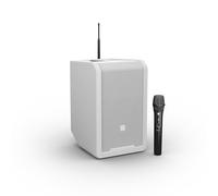 LD Systems ANNY 8 HHD B4.7 Portable Battery-Powered Bluetooth PA Loudspeaker with Handheld Microphone, White