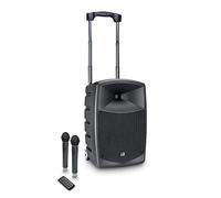LD Systems ROADBUDDY 10 HHD 2 B6 - Battery Powered Bluetooth Speaker with Mixer and 2 Wireless Microphones