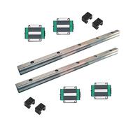 LD-Teemm HG20 linear slider rail, HG20 rail 2pcs length 800mm/31.5inch with 4pcs HGW20CA Flange bearing Slider Block, High Assembly CNC linear guide kits for CNC Machines and DIY Project.