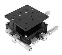LD90 LM XYZ 3 Axes Trimming Platform Manual Linear Stage Tuning Sliding Table 90 x 90mm High Precision Adjustable Cross Rail Load Bearing for Optical Experimental Measurement and