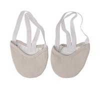 LDA GET fresh Half Faux Leather Sole Ballet Pointe Dance Shoes Rhythmic Gymnastics Slippers Flesh Half-length dance shoes