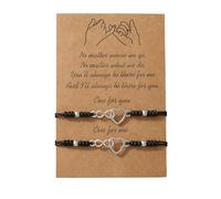 Ldabrye 1 Pair Friendship Handmade Adjustable Cotton Wristbands Woven Rope Suitable for Fashion Lover Charm Bracelets