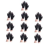 Ldabrye 10 Pair Multipurpose Cotton Fabric Gloves Featuring Exposed Tips for Enhancing Device Interaction and Outdoor Activity Cotton Touch Display Gloves