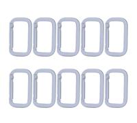 Ldabrye 10Pcs Rectangle Spring Clip Carabiner Hook Aluminum Alloys Spring Carabiner Clip For Camping Hikings Backpacks Belt