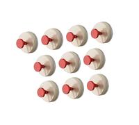 Ldabrye 10Pieces Space Saving Suction Cup Hooks for Bathroom Sturdy Hanging for Kitchen and Toilet Use Bathroom Towel
