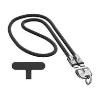 Ldabrye 2 in 1 Phone Charges Lanyard 240W USB C Fast Charges Cable Adjustable Neck Strap Suitable for Most Smartphones 120cm Travel Phone Strap with Fast Charging