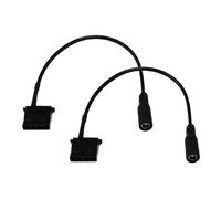 Ldabrye 27cm Computer Fan Power Extension Cord DC5.5x2.1mm Female to 3/4 Pin Link