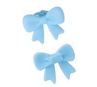 Ldabrye 2Pcs Bowknot Decoration Headphone Accessories 3D Printed Coquettish Headphone Attachment Accessories Women Silicone