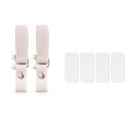Ldabrye 2Pcs U Shaped Pearls Elastic Band High Heel Shoe Retainers Straps Anti Slip for Daily Wear Women Footwear Accessories Time Saving Straps