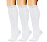 Ldabrye 3 Pairs Compressed Socks with High Elastic Leg Stockings for Promoting Better Circulation and Muscle Recovery Sports Socks
