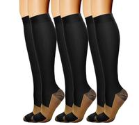 Ldabrye 3 Pairs Compressed Socks with High Elastic Leg Stockings for Promoting Better Circulation and Muscle Recovery Sports Socks