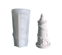 Ldabrye 3D Lighthouse Molds Silicones Casting Ornament Cake Craft Supplies for Home Decorations Epoxy Resin