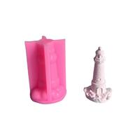 Ldabrye 3D Lighthouse Molds Silicones Casting Ornament Cake Craft Supplies for Home Decorations Epoxy Resin