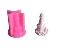Ldabrye 3D Lighthouse Molds Silicones Casting Ornament Cake Craft Supplies for Home Decorations Epoxy Resin