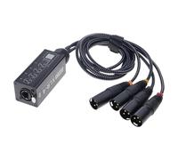 Ldabrye 4 Channel 3 Pin Sound Cable Rj45 Multi Networking Receiver Cable Box Extender for Stage Lighting Home Studio XLR Stage Connector