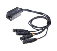 Ldabrye 4 Channel 3 Pin Sound Cable Rj45 Multi Networking Receiver Cable Box Extender for Stage Lighting Home Studio XLR Stage Connector