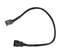 Ldabrye 4 Pin Male to Female Fan Power Cable Black Sleeved PC Case Extension for Computer Case Accessories Flexible PC Power Extension Cord