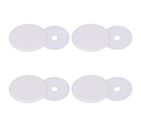 Ldabrye 4Pcs Light Weight Race Number Clip Replacement Number Plate Fixing Buckles for Long Distances Racing Event Light Weight Oval Race Bib Clip