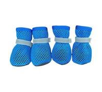 Ldabrye 4Pcs Summers Dog Shoes Breathable for Small Dogs Boot Booties Paw Protectors Puppies Antislip Cats Boot Pet Dog Breathable Net