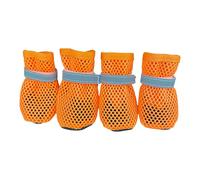 Ldabrye 4Pcs Summers Dog Shoes Breathable for Small Dogs Boot Booties Paw Protectors Puppies Antislip Cats Boot Pet Dog Breathable Net