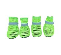 Ldabrye 4Pcs Summers Dog Shoes Breathable for Small Dogs Boot Booties Paw Protectors Puppies Antislip Cats Boot Pet Dog Breathable Net