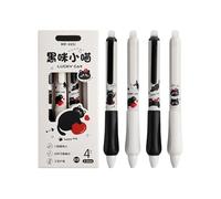 Ldabrye 4Pcs Triangular Grip Retractable Pen Erasable Gel Inks 0.5MM Tip Quick Drying for Note Taking School Supplies Multicolor Set