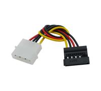 Ldabrye 4Pin to 15Pin Power Cable Y Splitter Hard Driver Double Extension Cord Adapter Connector for Computer Server Power Adapter