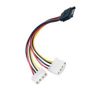 Ldabrye 4Pin to 15Pin Power Cable Y Splitter Hard Driver Double Extension Cord Adapter Connector for Computer Server Power Adapter