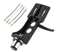 Ldabrye 4pin Turntable Headshell with Wires Cartridge Replacement Holder for Home Entertainment or Studio Use Headshell