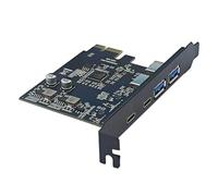 Ldabrye 5Gbps USB3.2 Gen1 Expansion Card with 2xUSB 2xType C for Efficient Data Exchange Compatibles USB2.0 Devices USB Port Expansion